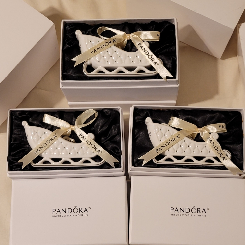 3 Pandora Unforgettable Moments 2014 Ornaments.